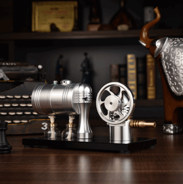 K005 Miniature Steam Engine Model - for Early Tech Engine Enthusiasts & Physics Enthusiasts