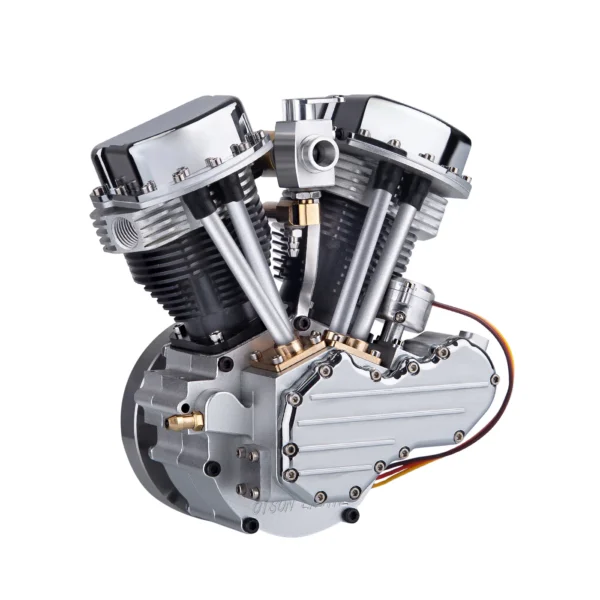 CISON FG-VT9 9cc V2 Engine and Original Parts V-twin 4-Stroke Air-cooled Motorcycle Engine - Image 3