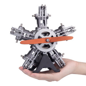 5 Cylinder Radial Engine Model Kit that Works - Build Your Own Radial Engine - TECHING 1: 6 Full Metal Radial Engine Model Kit 230+Pcs