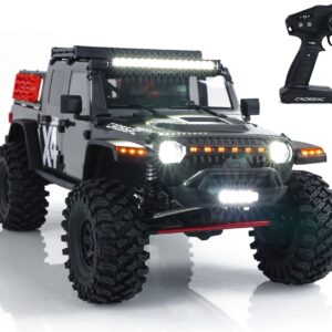 US STOCK CROSSRC 4WD 1/8 EMO X4 RC Off Road Vehicle 4x4 Radio Control Rock Crawler Car Differential Lock 2Speed Brushed Motor ESC Model
