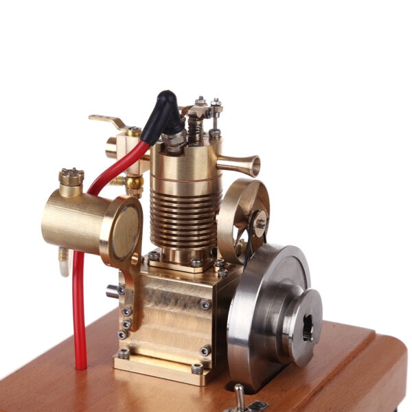 M16 1.6cc Mini 4 Stroke Gasoline Engine Model Vertical Air-cooled Single-cylinder Engine with Wooden Base - Image 2