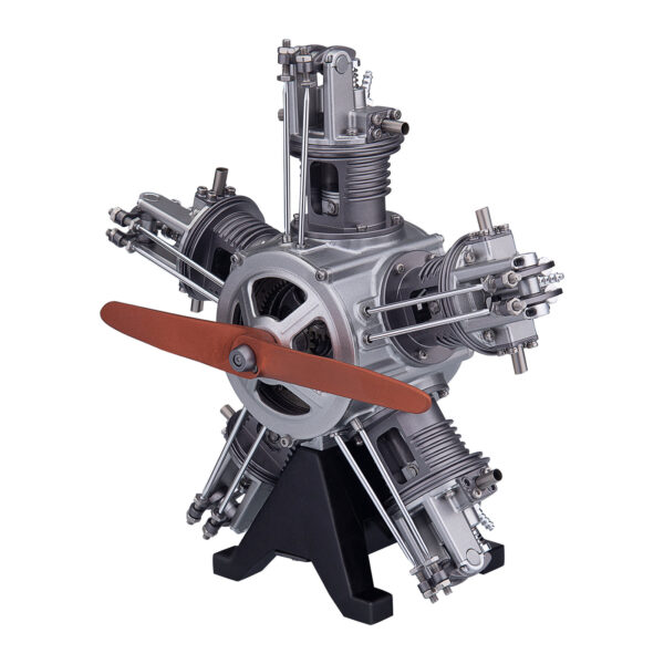 5 Cylinder Radial Engine Model Kit that Works - Build Your Own Radial Engine - TECHING 1: 6 Full Metal Radial Engine Model Kit 230+Pcs - Image 2
