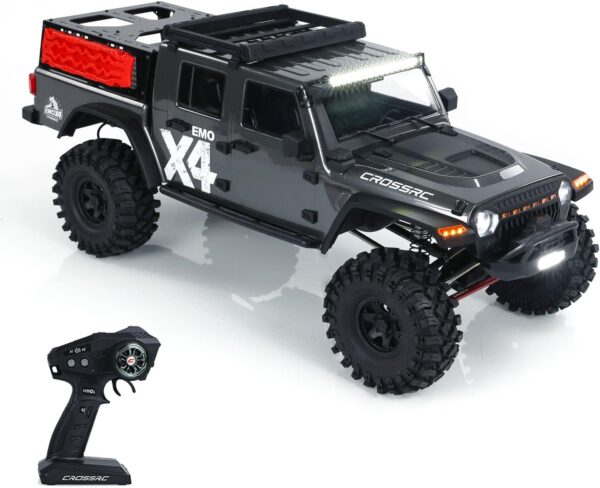 US STOCK CROSSRC 4WD 1/8 EMO X4 RC Off Road Vehicle 4x4 Radio Control Rock Crawler Car Differential Lock 2Speed Brushed Motor ESC Model - Image 2