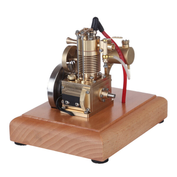 M16 1.6cc Mini 4 Stroke Gasoline Engine Model Vertical Air-cooled Single-cylinder Engine with Wooden Base - Image 3