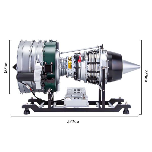 Turbofan Engine Model Kit that Works - Build Your Own Turbofan Engine - TECHING 1/10 Full Metal Dual-Spool Turbofan Engine Aircraft Jet Engine Model 1000+Pcs - Image 4